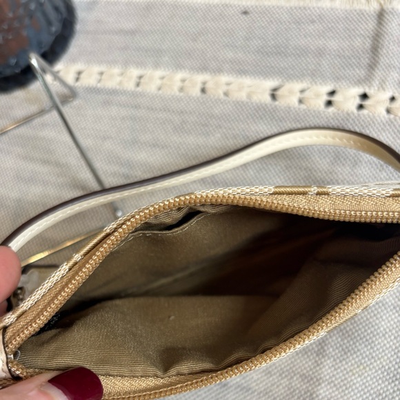 Coach Tan and Cream Wristlet - Picture 7 of 10